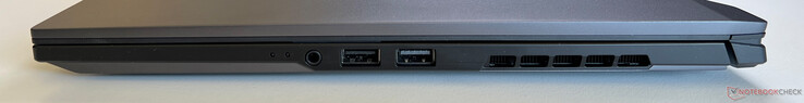 Po prawej: gniazdo audio 3,5 mm, USB 2.0 typu A, USB 3.2 Gen1 typu A (5 GBit/s)
