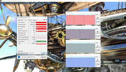 zegary CPU i GPU w teście Heaven Benchmark