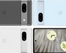 Pixel 7a w swoich trzech domniemanych kolorach premierowych. (Źródło obrazu: @OnLeaks &amp; MySmartPrice)