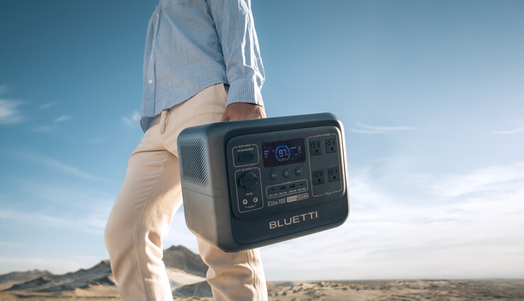 Przenośna elektrownia Bluetti Elite 100 V2 waży 11,5 kg (25,3 funta) (źródło obrazu: Bluetti)