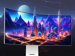 UltraGear OLED 34GX90SA może wyglądać bardzo podobnie do zeszłorocznego UltraGear OLED 34GS95QE, na zdjęciu. (Źródło zdjęcia: LG)