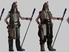 Domniemane wycieki zdjęć do Star Wars Eclipse pokazują postać Gungan (na zdjęciu) wraz z innymi. (Źródło obrazu: MP1st)