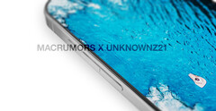 Render iPhone&#039;a 15 Pro z konwencjonalnymi przyciskami sprzętowymi. (Źródło obrazu: MacRumors &amp;amp; @URedditor)