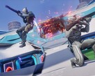 Dwie frakcje ze Splitgate 2 zaangażowane w walkę. (Źródło obrazu: Steam)