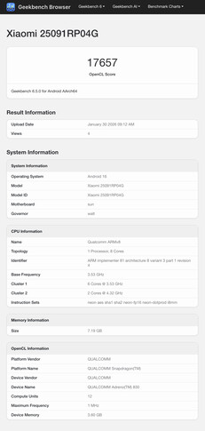 (Źródło obrazu: Geekbench)