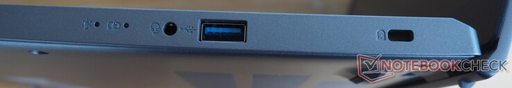 Po prawej stronie: USB-A 3.0, gniazdo blokady Kensington