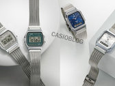 Od lewej do prawej, Casio A158WEM-3, A158WEM-7, AQ-230EM-2A i AQ-230EM-7A. (Źródło zdjęcia: Casioblog)