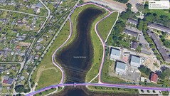 Jazda próbna GNSS: wokół jeziora