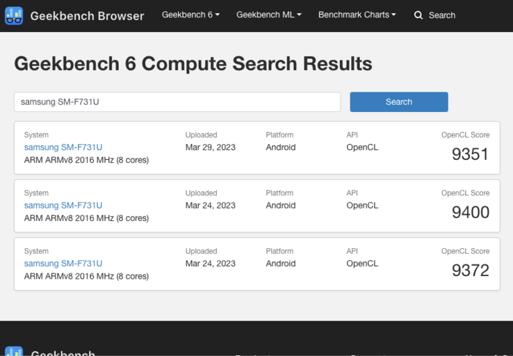 (Źródło obrazu: Geekbench)