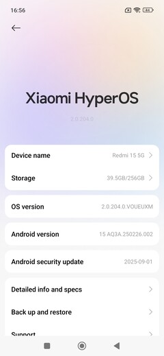 Oprogramowanie Xiaomi Redmi 15 5G
