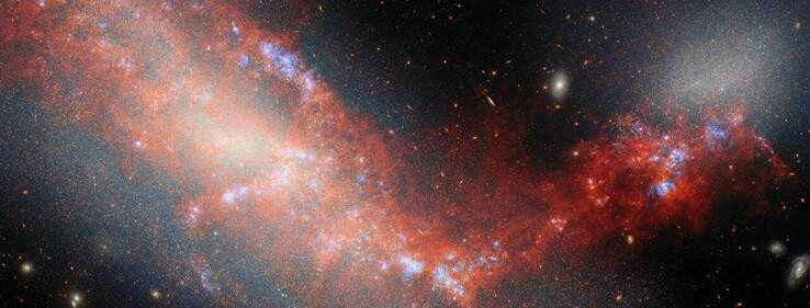 Zdjęcie Webba NGC 4490 i NGC 4485 (źródło zdjęcia: kilka; proszę sprawdzić źródła)