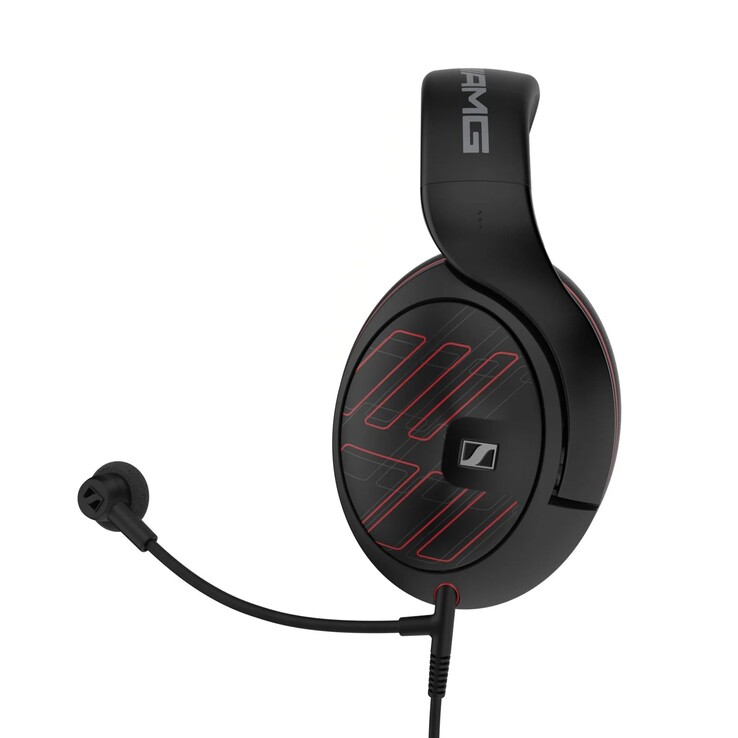 Słuchawki Sennheiser HD 620S Mercedes-AMG Edition są wyposażone we wbudowany mikrofon na ramieniu typu boom HD 500.
