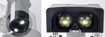 Podwójne mikrowyświetlacze OLED 4K i kamery 4K zapewniają chirurgom trójwymiarowy widok pola operacyjnego. (Źródło: Sony)