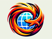 Artystyczne logo przeglądarki Firefox (Źródło: Obraz wygenerowany przez DALL-E 3)
