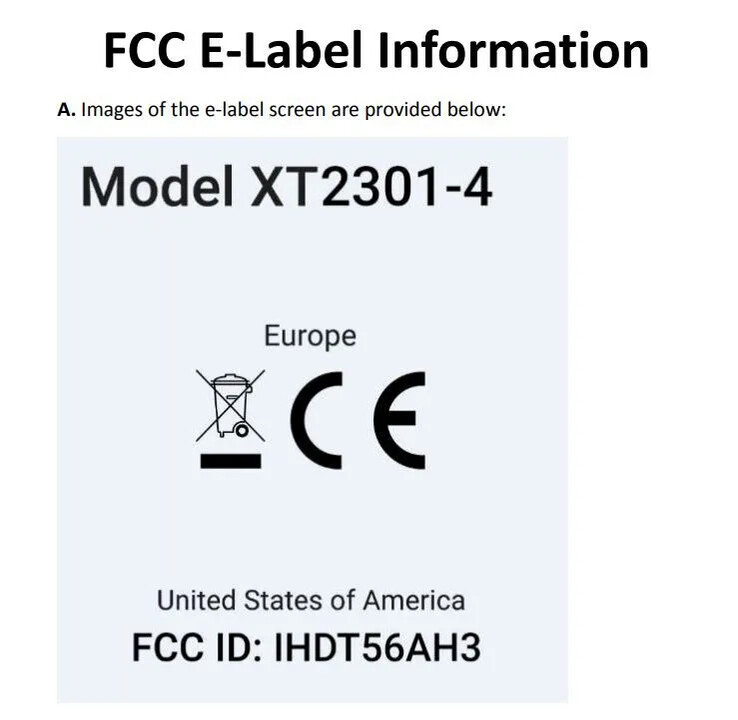 Możliwa Motorola Edge 40 Pro pokazuje się w FCC. (Źródło: FCC)