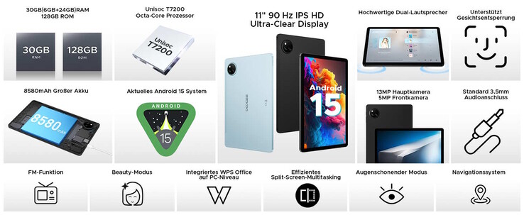 Tani tablet wyposażony jest w gniazdo słuchawkowe 3,5 mm (źródło obrazu: Doogee)