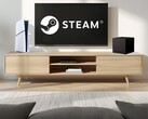 Valve Steam Machine obok PS5 w salonie (źródło zdjęcia: Sony PlayStation, Valve z poprawkami)