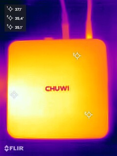 Test obciążeniowy Chuwi Aubox (górna strona)