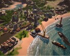 Zdjęcie przedstawiające miasto w grze „Tropico 5”.