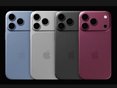 iPhone 18 Pro według plotek w różnych kolorach.