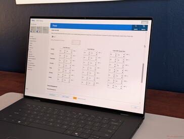 Ustawienia XPS 16 Peak Shift