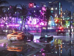 Zrzut ekranu z GTA 6 przedstawiający nocne życie Vice City
