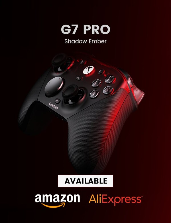 GameSir G7 Pro w kolorze Shadow Ember można kupić na Amazon i AliExpress. (Źródło zdjęcia: GameSir)