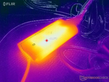 Zasilacz AC osiąga ponad 41 C podczas pracy z wymagającymi obciążeniami