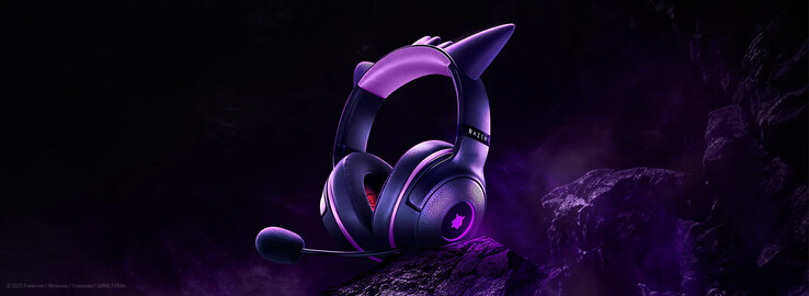Kraken Kitty V2 USB Gengar Edition materializuje się. (Źródło: Razer)