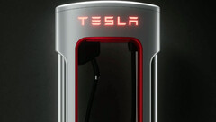 Wyciekła Supercharger Magic Dock z adapterem CCS (zdjęcie: Tesla)