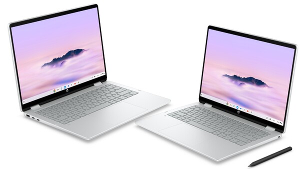 HP Chromebook Plus x360 14 z 2026 roku obsługuje rysik. (Źródło obrazu: HP)