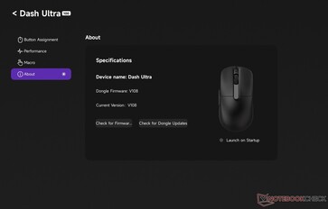 Sekcja sprawdzania aktualizacji oprogramowania