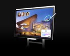 Model BenQ CP05 wygląda jak typowy wyświetlacz do pracy zespołowej przeznaczony do użytku biurowego, wyposażony w funkcję obsługi dotykowej i dostępny w rozmiarach 55 cali oraz 75 cali