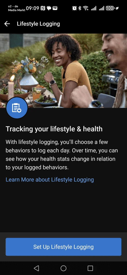 Zrzut ekranu z narzędzia Garmin Lifestyle Logging. (Źródło obrazu: Zrzut ekranu)