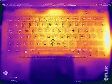 Temperatury powierzchni górna strona (stress test)