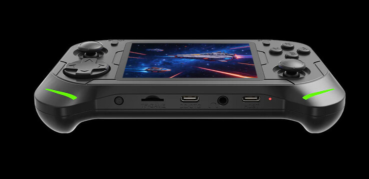 Dół: Reset, gniazdo kart microSD, USB-C (DC/OTG), audio 3,5 mm, USB-C (dla kontrolerów)