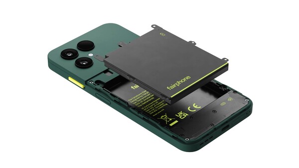 Fairphone 6 Plus posiada 12 części, które użytkownik może samodzielnie wymienić, w tym wymienialną baterię.