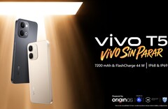 Vivo T5 4G jest dostępny w złotej i czarnej wersji kolorystycznej