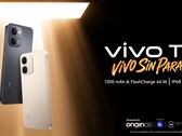 Vivo T5 4G jest dostępny w złotej i czarnej wersji kolorystycznej 