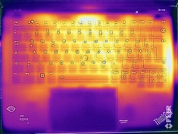 Temperatury powierzchni w teście wytrzymałościowym (góra)