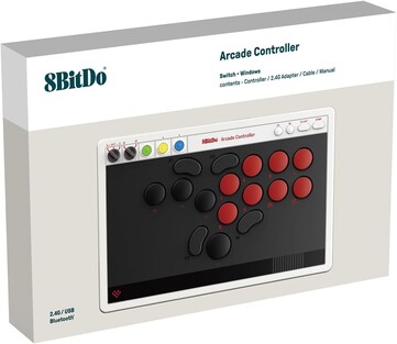 Kontroler 8BitDo Arcade dla Switch i Windows posiada cztery konfigurowalne przyciski. (Źródło obrazu: 8BitDo)