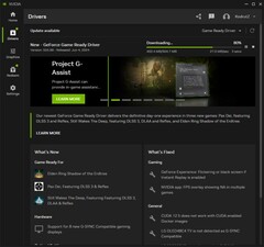 Sterownik Nvidia GeForce Game Ready Driver 555.99 do pobrania w aplikacji Nvidia (Źródło: własne)
