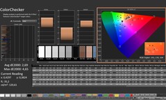 CalMAN: ColorChecker (po kalibracji)