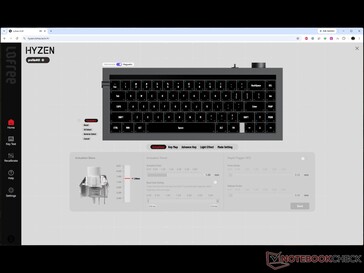 Sterownik internetowy Lofree Hyzen z możliwością dostosowania przełącznika magnetycznego przy włączonym trybie magnetycznym.