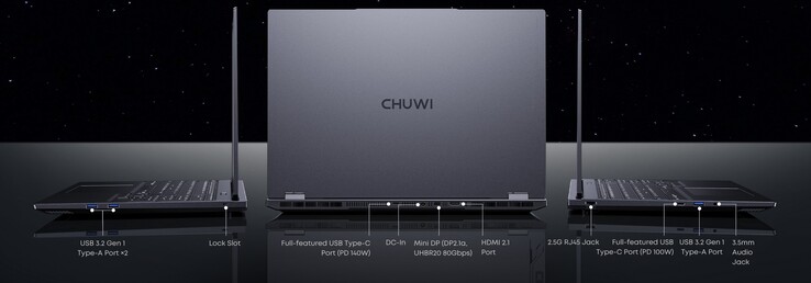 zewnętrzne złącza w Chuwi Gamebook (Źródło: Chuwi)