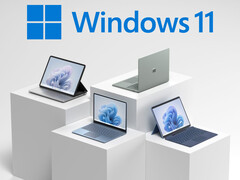 Nowo odkryta sztuczka obejścia konta lokalnego w systemie Windows 11 jest dość prosta i łatwa. Na zdjęciu: Laptopy z systemem Windows 11 (źródło obrazu: Microsoft - edytowane)
