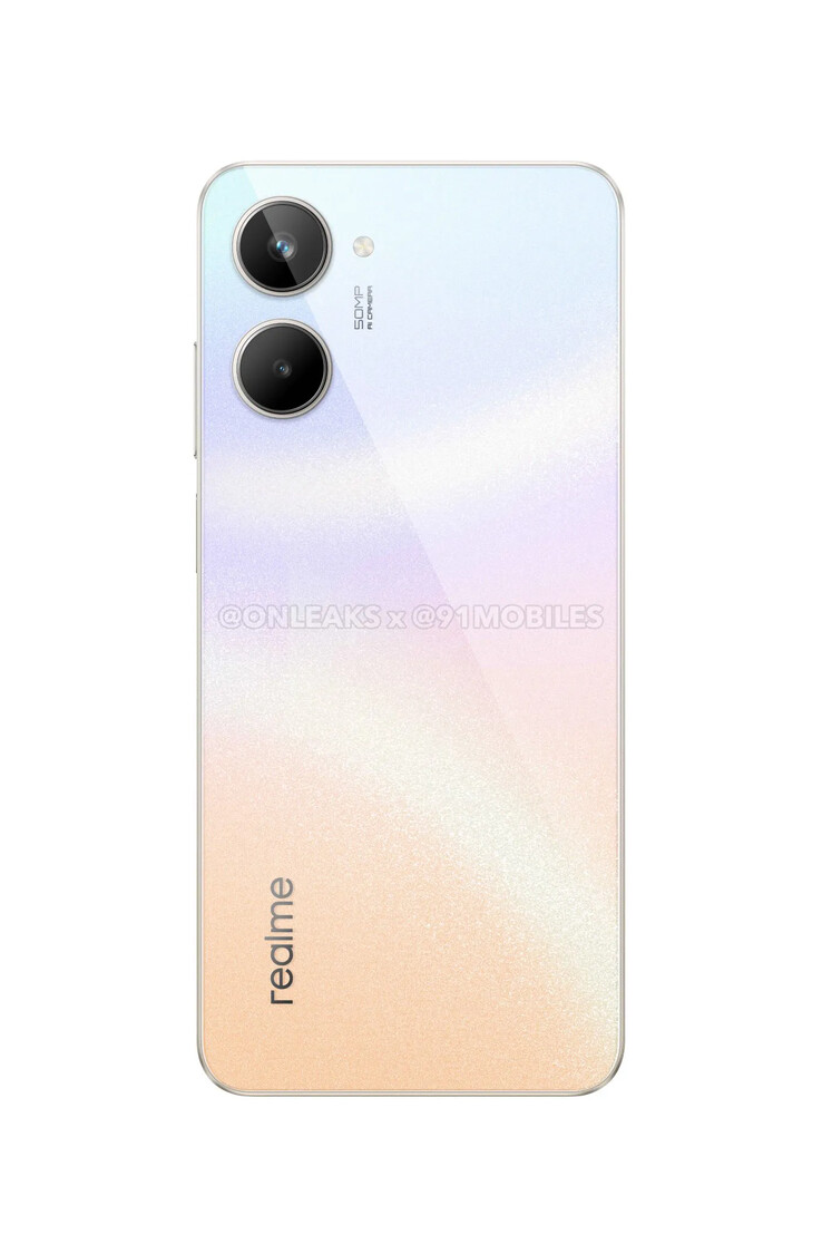 Nowe rendery "Realme 10". (Źródło: OnLeaks x 91Mobiles)