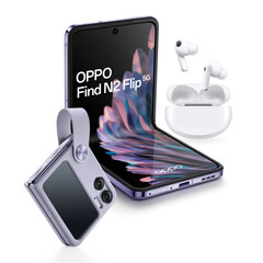 Oppo sprzedaje Find N2 Flip w kolorystyce Astral Black i Moonlit Purple. (Źródło obrazu: Oppo)