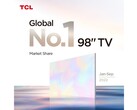 TCL jest "nr 1" jeśli chodzi o 98-calowe telewizory. (Źródło: TCL)