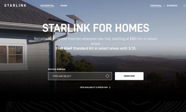 Strona lądownika Starlink Residential. (Źródło zdjęcia: SpaceX)